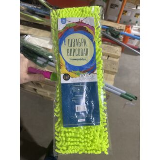 Швабра с насадкой (МОП) микрофибра Лапша с телескоп. ручкой Аквамаг, ТВ-009