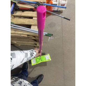 Швабра с насадкой (МОП) микрофибра Лапша с телескоп. ручкой Аквамаг, ТВ-009