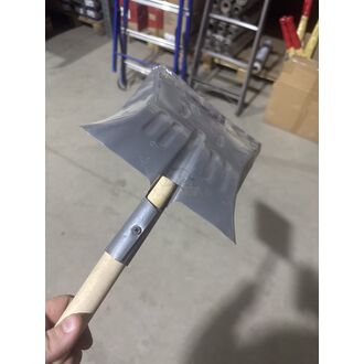 Лопата снеговая детская с черенком (металл)