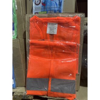 Жилет сигнальный оранжевый 2 светоотр. полосы, 2 класс, р-р 68*55см