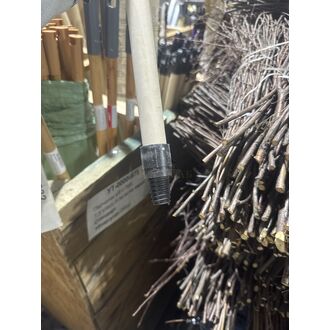 Черенок d25 деревянный с резьбой 120см