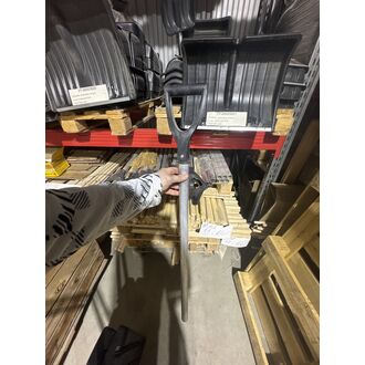 Черенок алюминевый для лопаты с V ручкой d-35мм