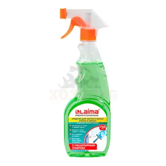 Средство для мытья стекол с нашатыр. спиртом LAIMA с курком 750мл
