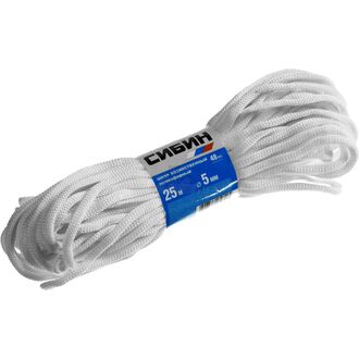 Шнур хозяйственный ПЭ 5мм 25м СИБИН