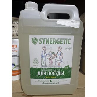 Средство для мытья посуды Гель антибактериальный SYNERGETIC 