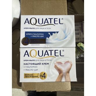 Мыло туалетное крем 90г AQUATEL 