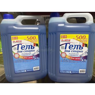 Средство для стирки белья и всех видов тканей Гель 5 л, LAIMA PROFESSIONAL 