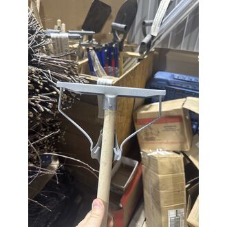 Швабра с метал. тряпкодержателем Лентяйка 120см чер., ~20 см раб. часть